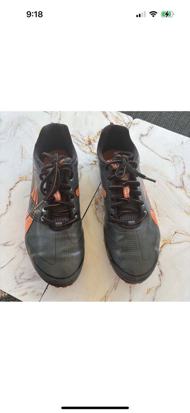 Puma Complete Track and Field Spikes Grey Orange